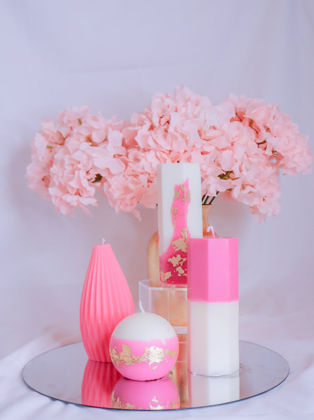 Pretty in Pink Candle Set